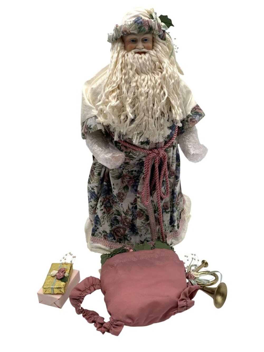 Tender Heart Treasures Old World Santa Claus Figurine Mauve Accessories 2004